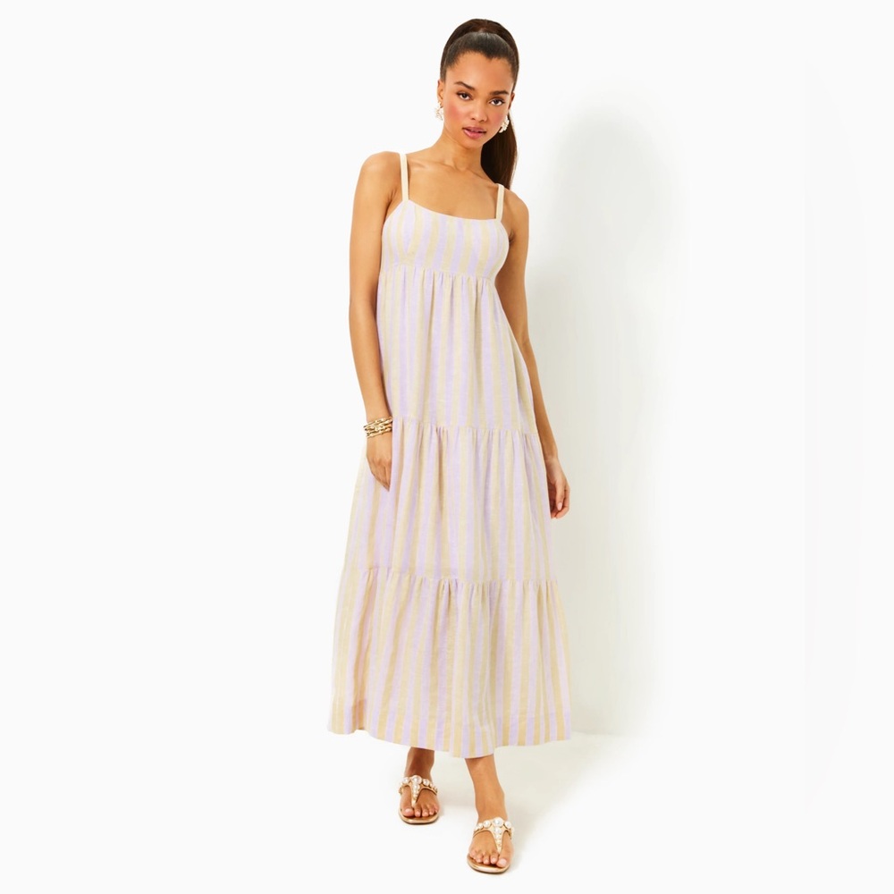 Lilly Pulitzer Flawed Javanne Linen Maxi Dress